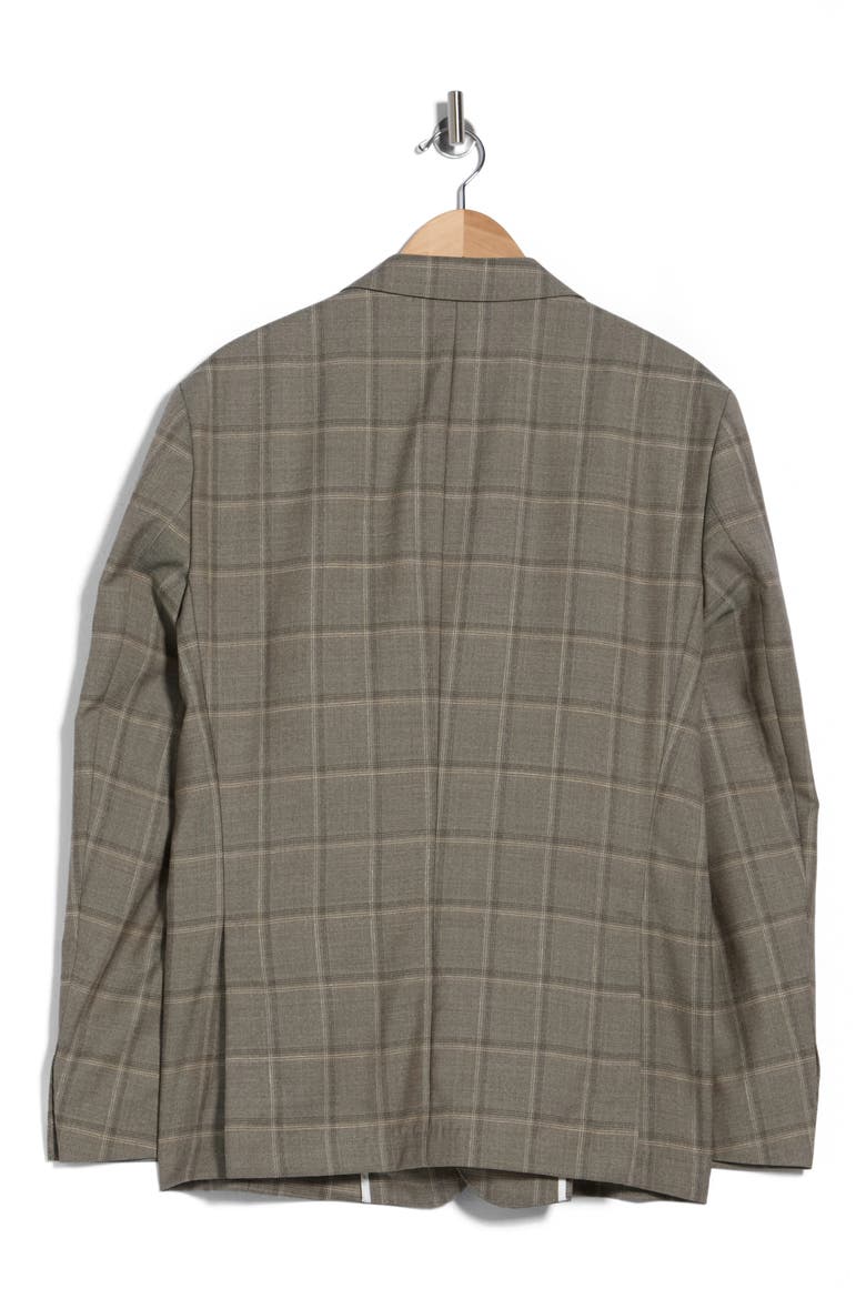 Hutson Slim Fit Plaid Sport Coat, Alternate, color, MEDIUM GREEN