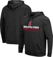 COLOSSEUM Men's Colosseum Black Washington State Cougars Lantern Pullover Hoodie