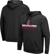 COLOSSEUM Men's Colosseum Black Washington State Cougars Lantern Pullover Hoodie