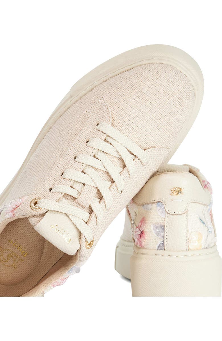 Dune London Evienne Platform Sneaker, Alternate, color, Natural