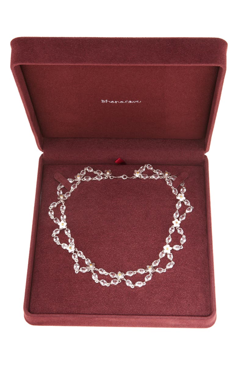 SHANA CAVE Princess Quartz & Citrine Choker Necklace, Alternate, color, Clear Quartz And Citrine