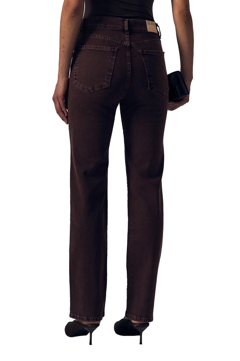 The Slim Straight Leg Jeans, Alternate, color, ESPRESSO