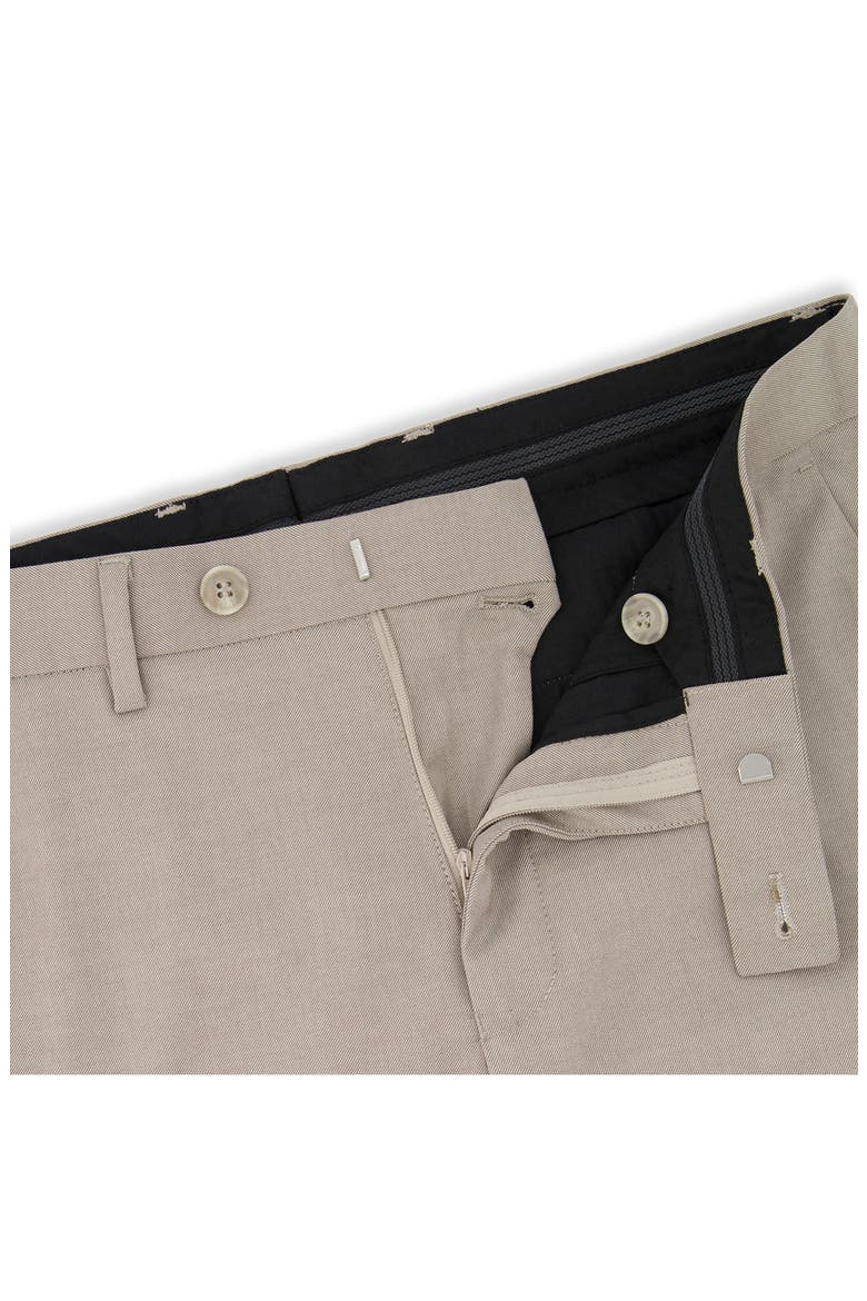Vince Flat Front Twill Stretch Dress Pants, Alternate, color, TAUPE