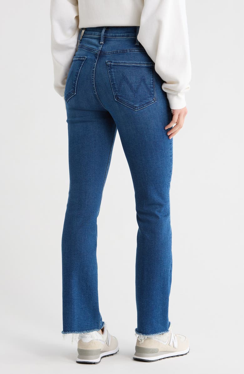 MOTHER The Hustler Flood Fray Hem Jeans, Alternate, color, 
