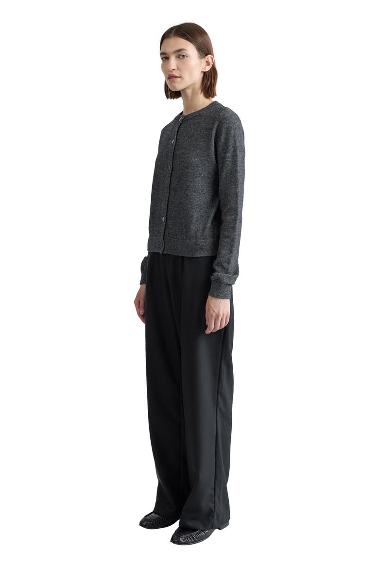 Classic Crew Wool Cardigan, Alternate, color, Charcoal