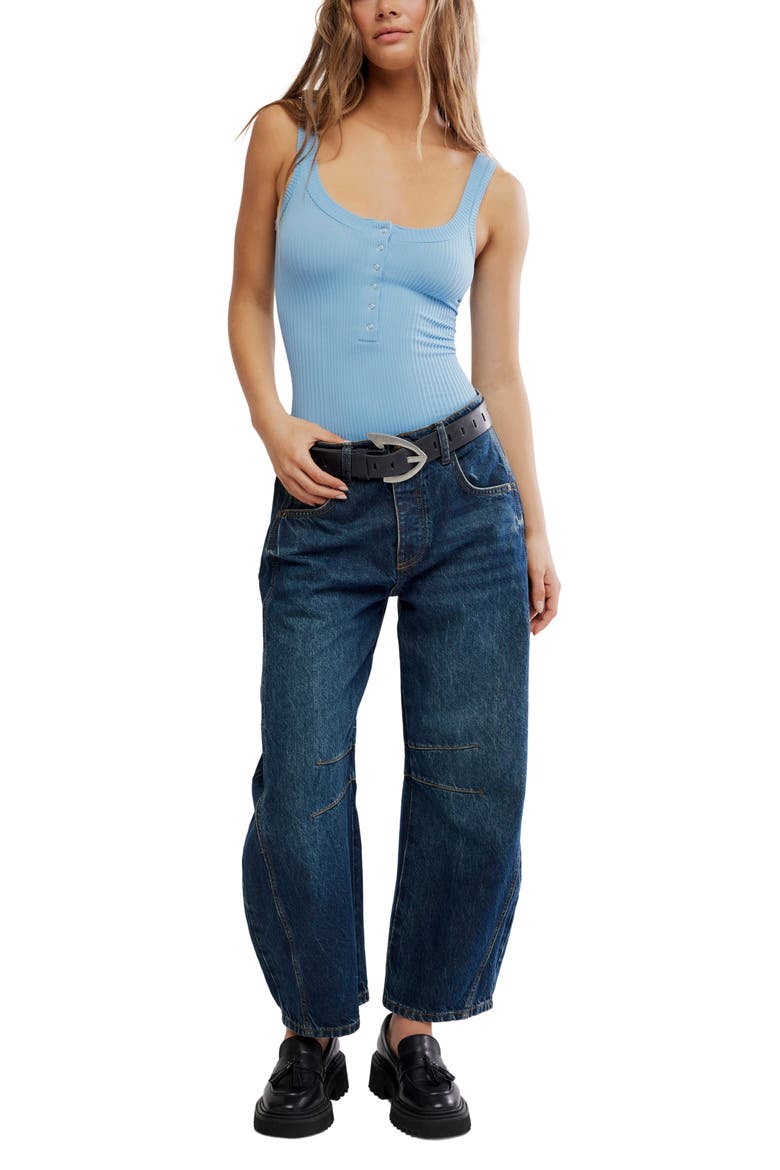 Clean Slate Henley Tank, Alternate, color, BLISSFUL BLUE