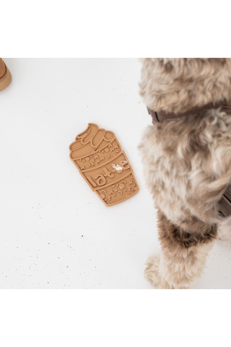 Enrichment Lick Mat, Alternate, color, Brown