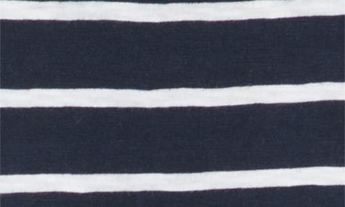 Caslon ® Stripe Heart Embellished Cotton T-shirt