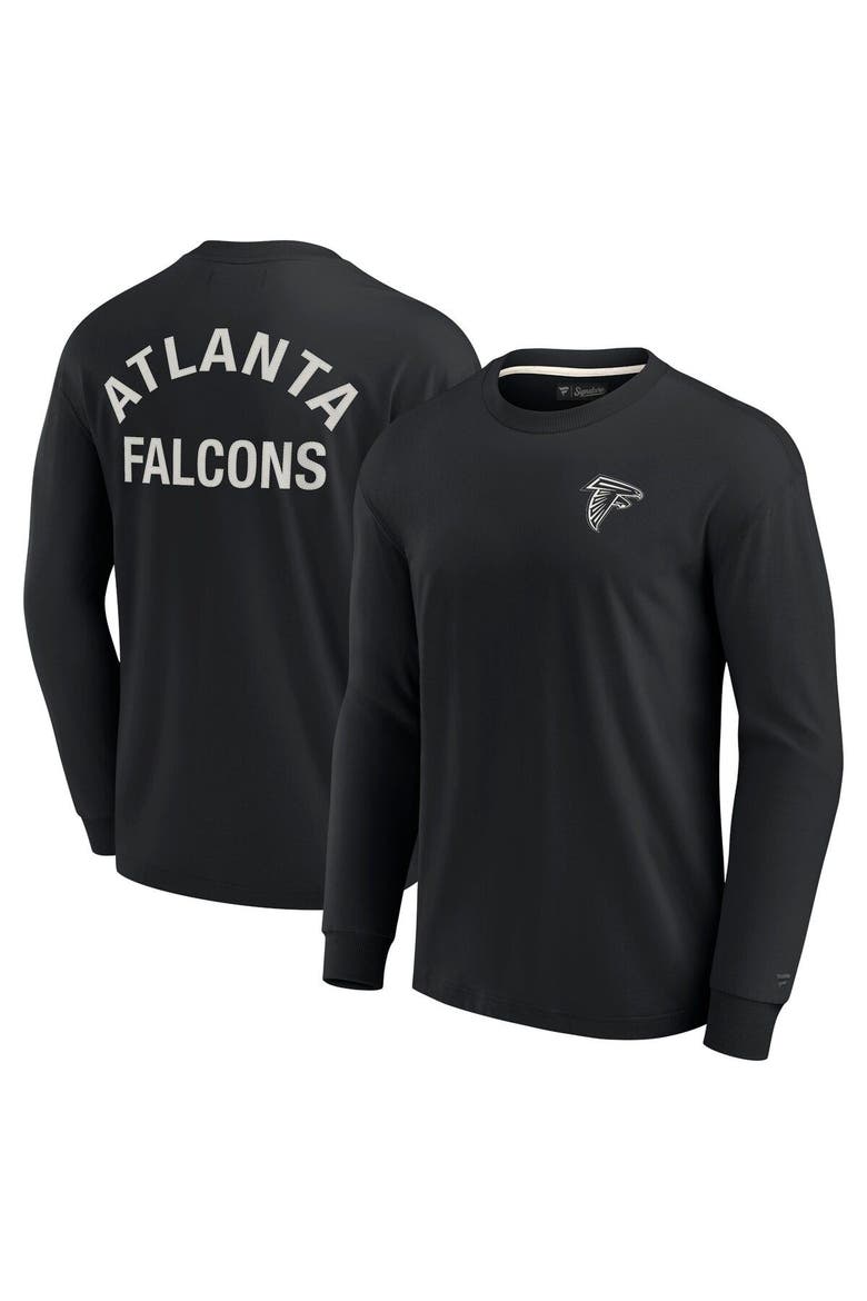 Unisex Fanatics Signature Black Atlanta Falcons Elements Super Soft Long Sleeve T-Shirt, Main, color, Black