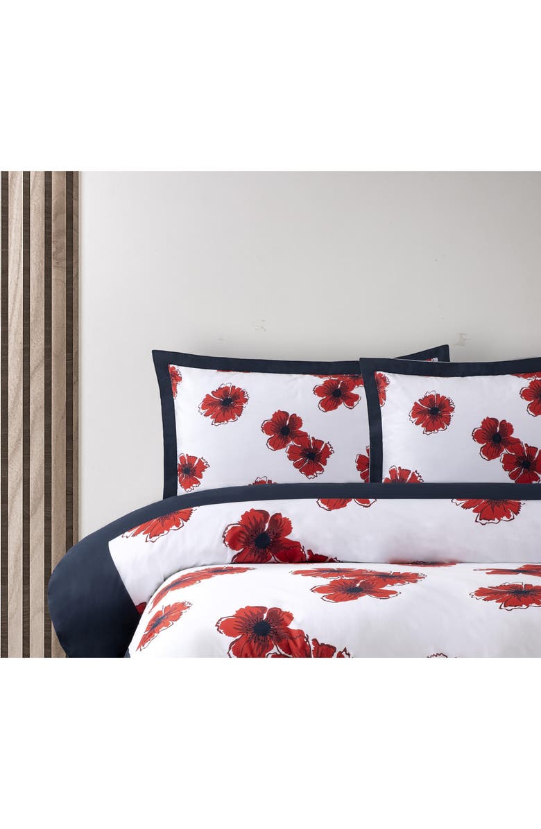 Brooks Brothers Set of Two Poppy Hawaiian Print Pillow Sham, Alternate, color, Navy