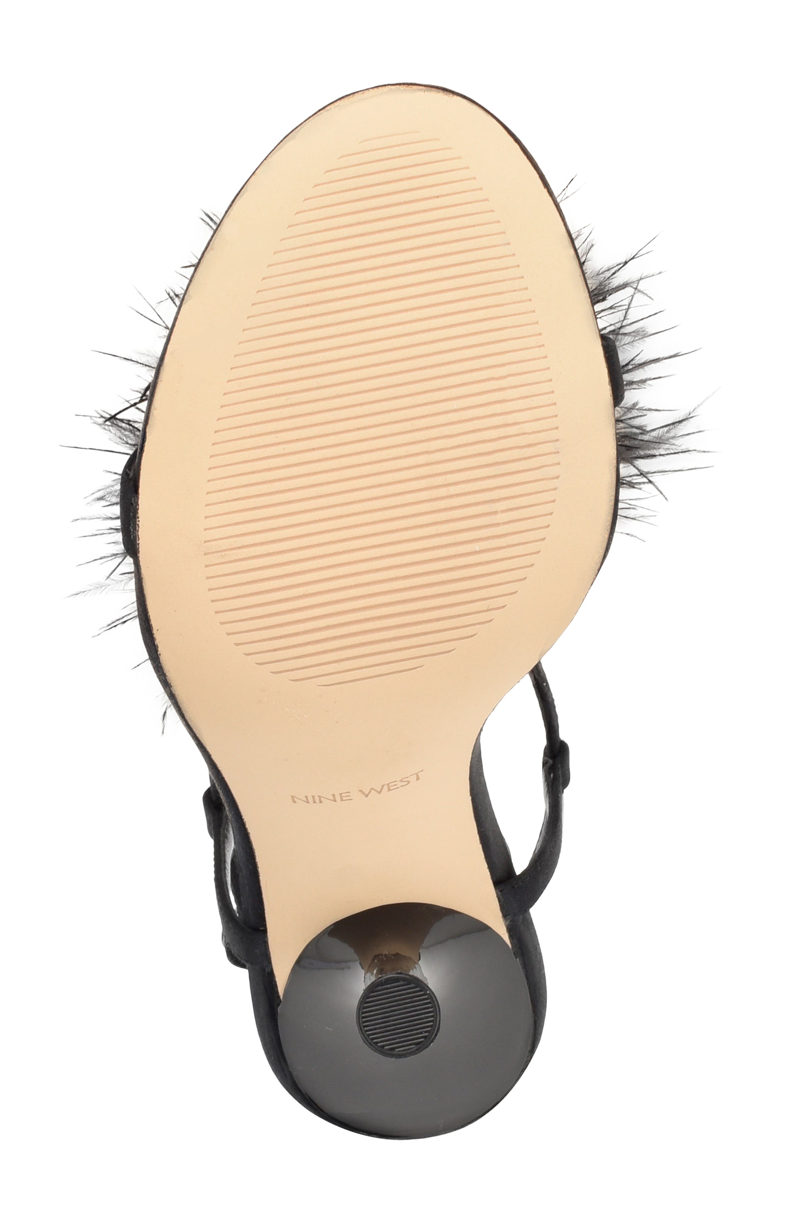 Nine West Million Feather Sandal, Alternate, color, 