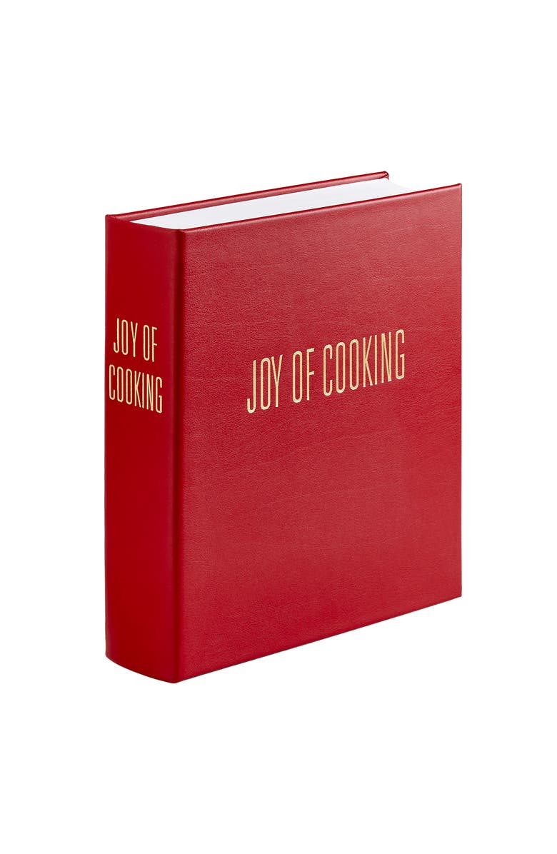 Graphic Image Joy of Cooking Leather Coffee Table Book, Alternate, color, Red
