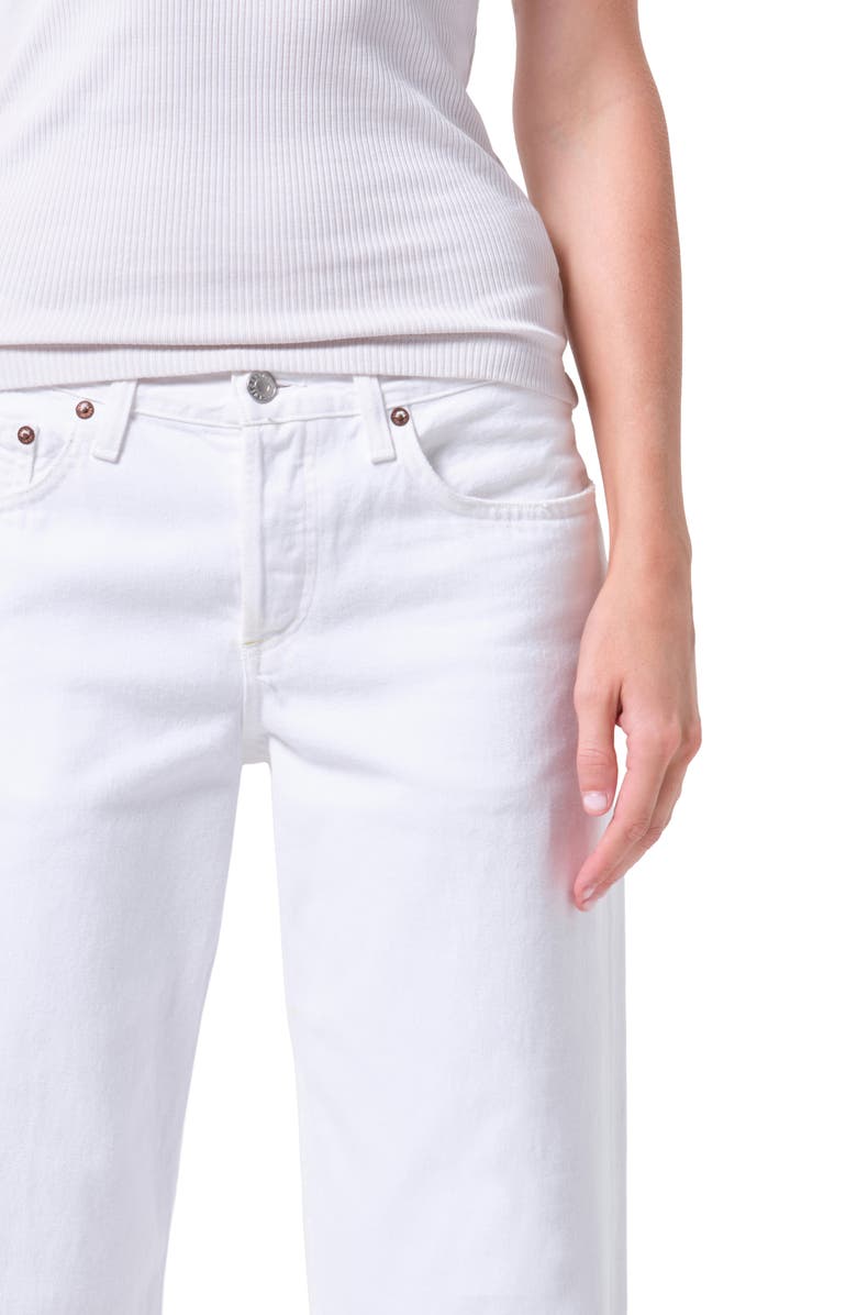 AGOLDE Low Rise Loose Fit Jeans, Alternate, color, Marshmallow Cloud