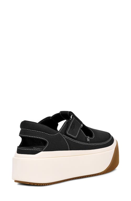 Ugg(r) Ez-duzzit Platform T-strap Sneaker In Black