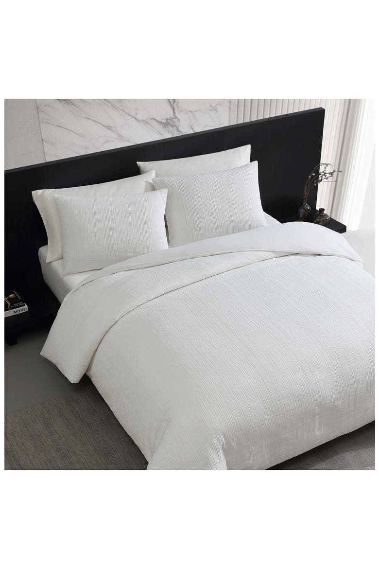 Bark Textured Comforter Set, Alternate, color, WHITE
