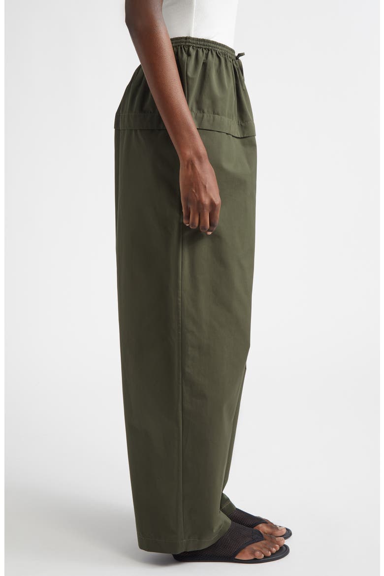 Cotton Peplum Pants, Alternate, color, OLIVE