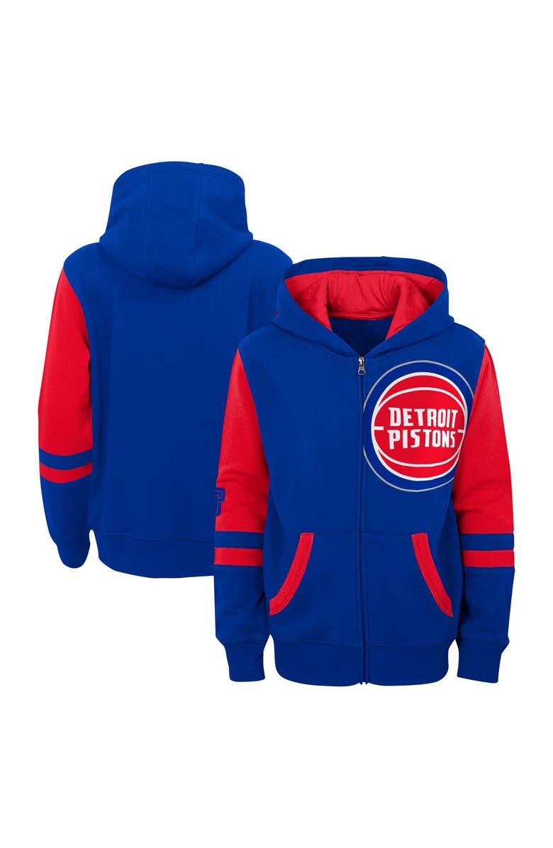 Outerstuff Preschool Blue Detroit Pistons Straight To The League Full-Zip Hoodie, Main, color, 