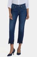 NYDJ Marilyn Embroidered Ankle Straight Leg Jeans