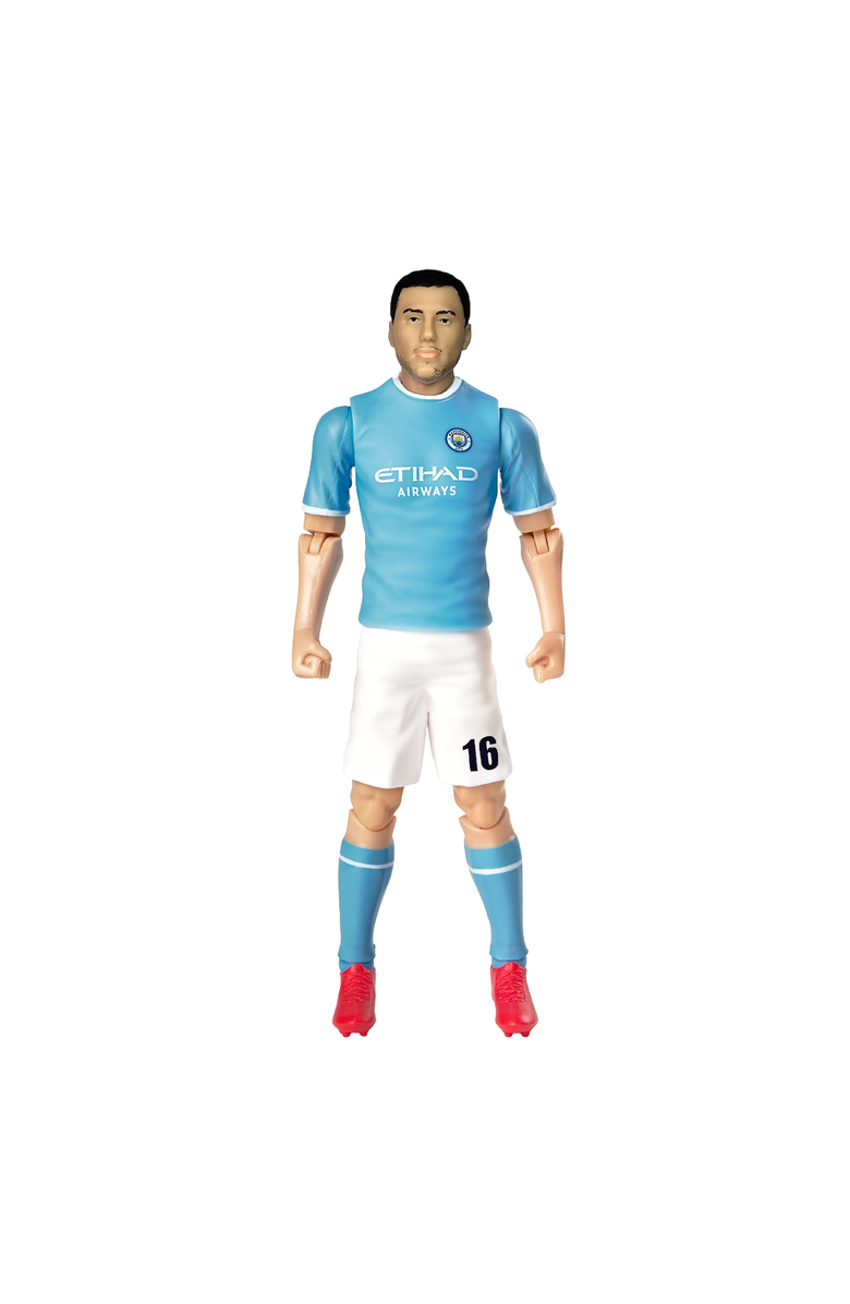 Banbo Toys Sockers Manchester City F.C. Rodrigo "Rodri" Hernández Cascante 8" Soccer Action Figure, Alternate, color, Blue