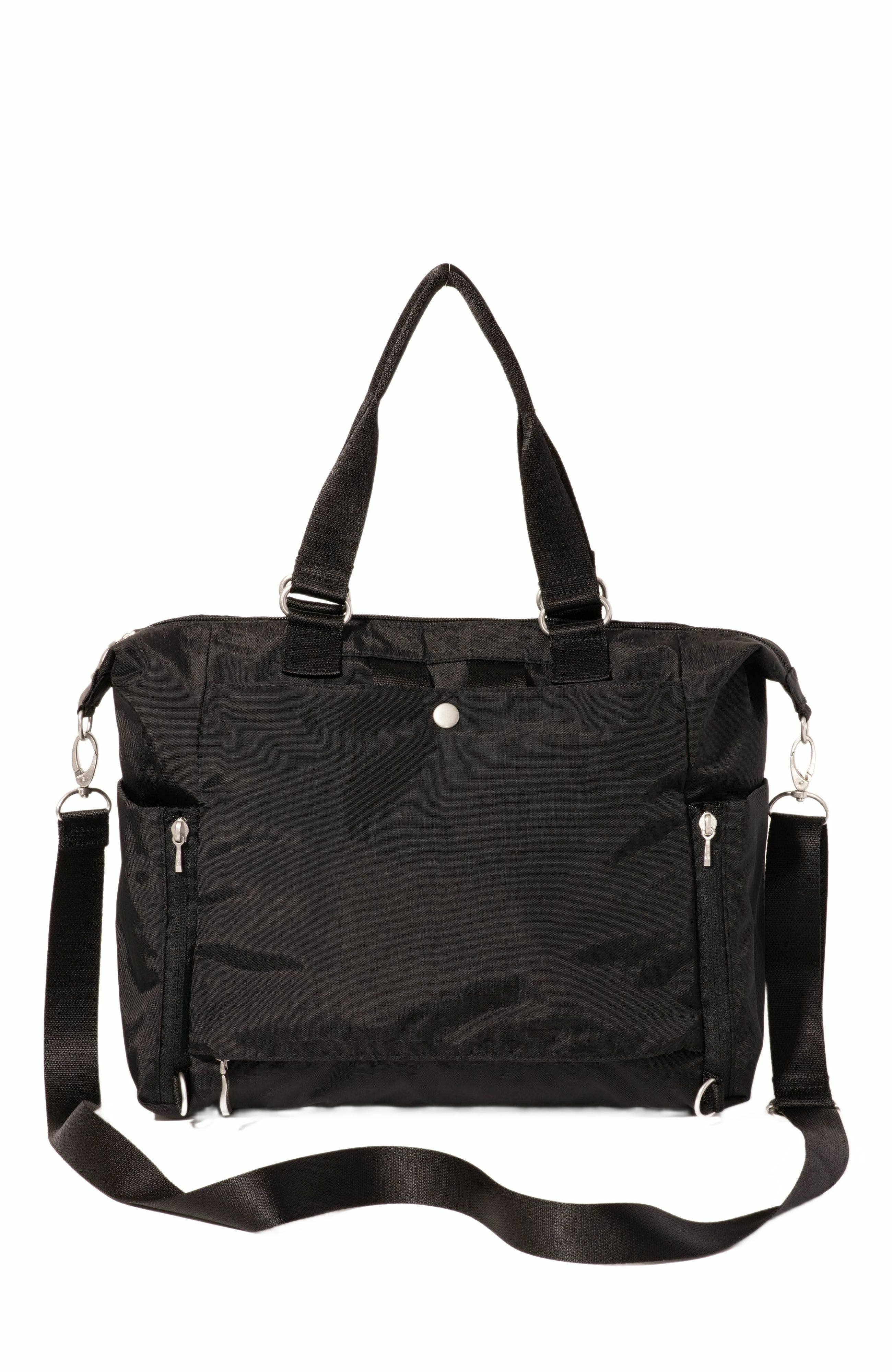 BAGGALLINI Trifecta Convertible Backpack with RFID Wristlet, Alternate, color, Black