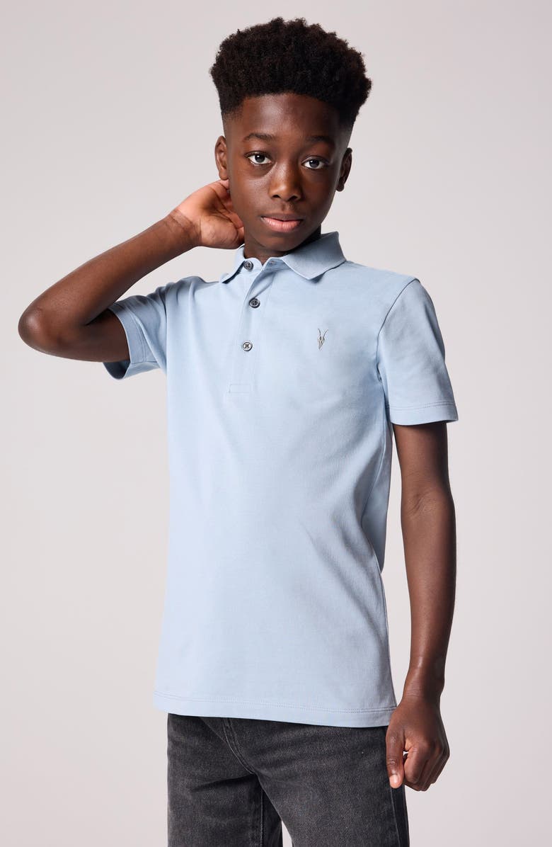 smALLSAINTS by ALLSAINTS Kids' Ramskull Embroidered Piqué Polo, Main, color, 