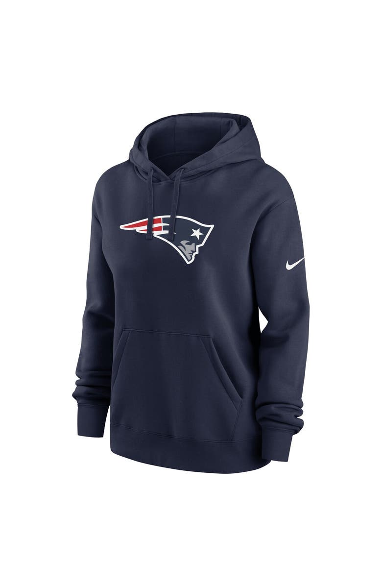 Nike Women's Nike Navy New England Patriots Club Fleece Pullover Hoodie, Alternate, color, Navy