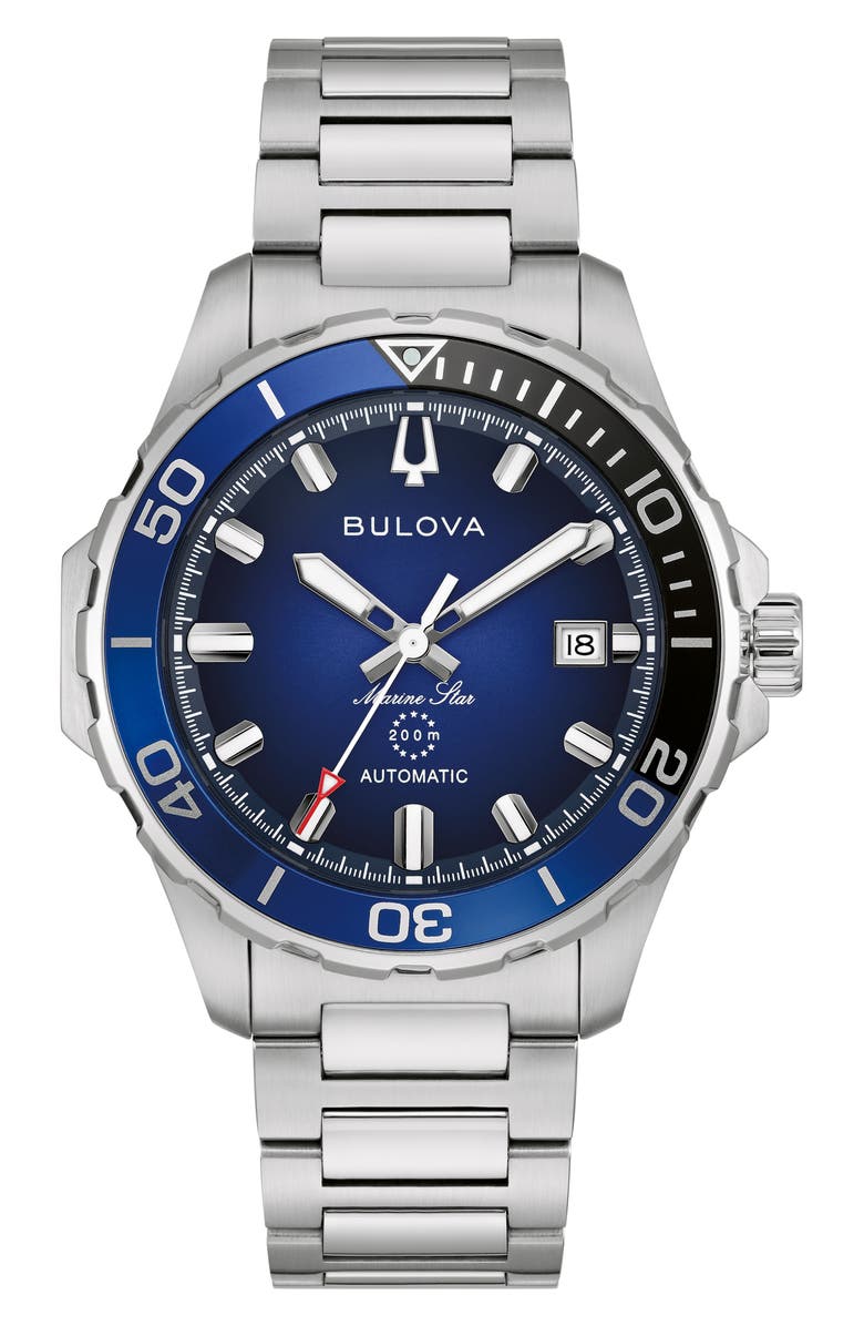 BULOVA Marine Star Series B Bracelet Watch, 41mm, Main, color, 
