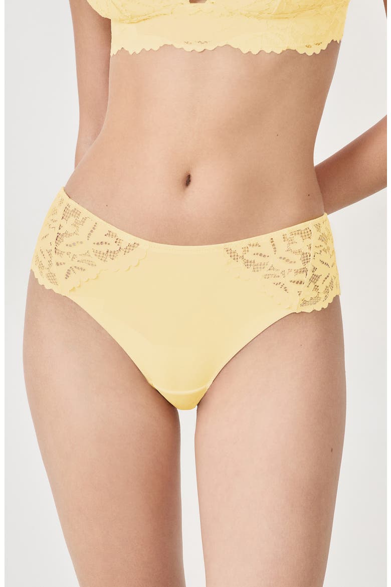 Lengende Lace Trim Panties, Main, color, VANILLA