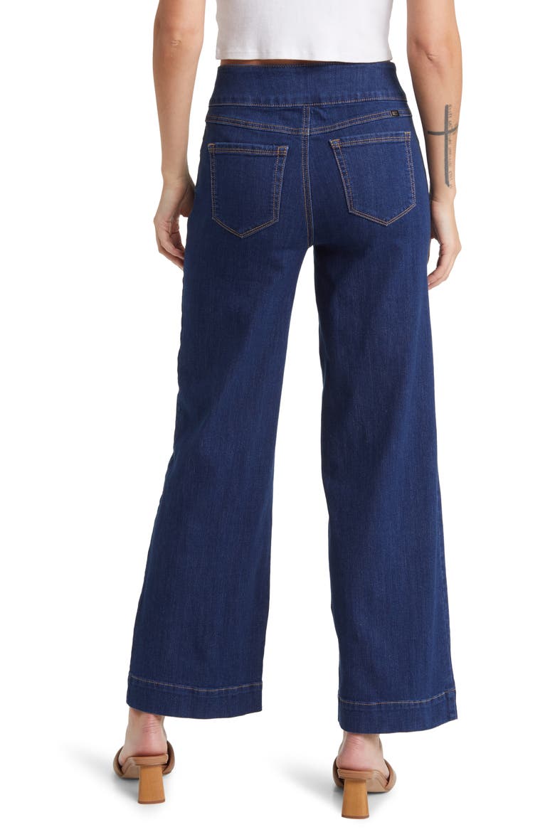 Two-Button High Waist Wide Leg Jeans, Alternate, color, QUINLIN