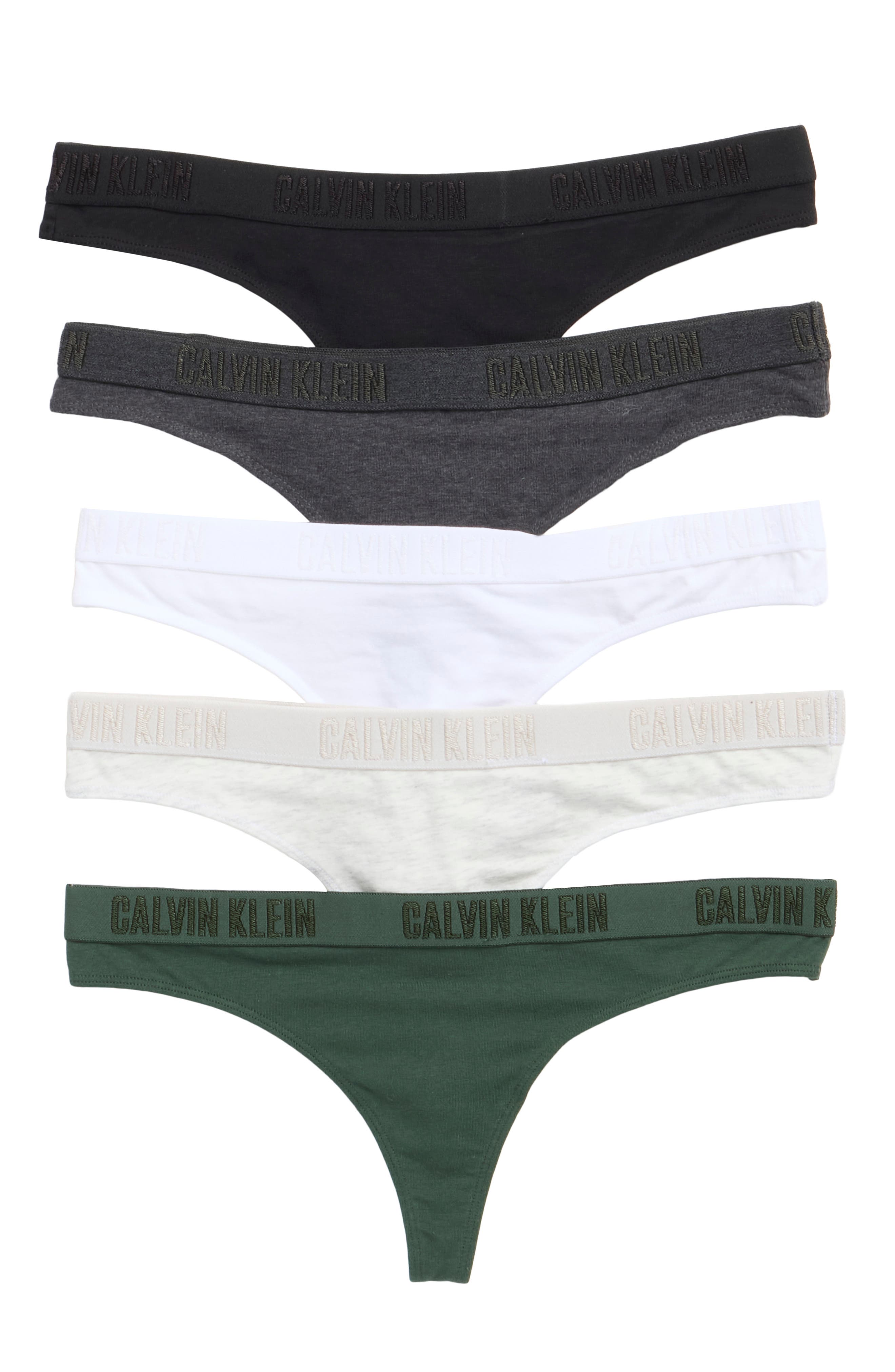 Monochrome 5-Pack Thongs