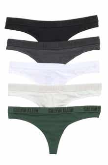 Monochrome 5-Pack Thongs