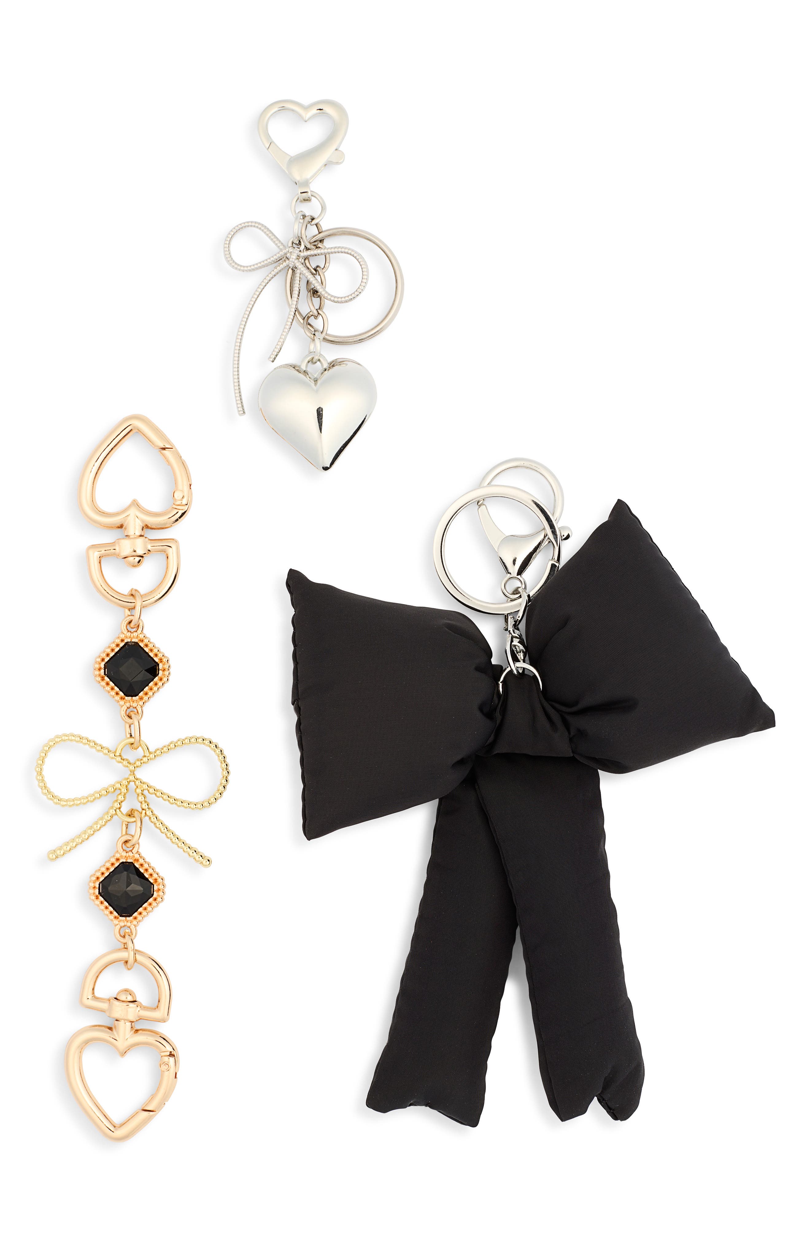 Lulla Collection by Bindya 3-Pack Assorted Bag Charms, Main, color, 