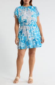 SUGARLIPS Kerela Floral Bumble Ruffle Dress