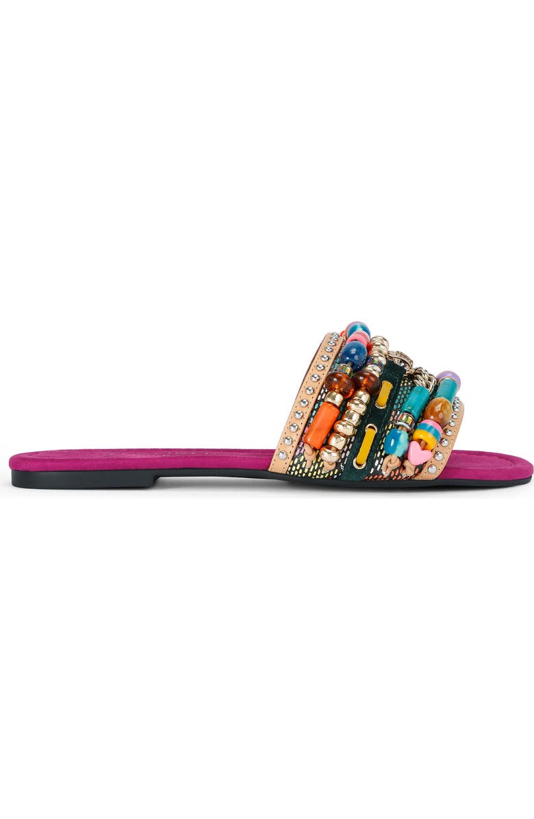Kurt Geiger London Southbank Beaded Slide Sandal, Main, color, Open Pink