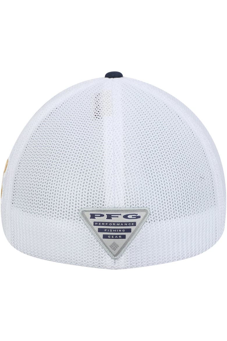 Men's Columbia Navy West Virginia Mountaineers Collegiate PFG Flex Hat, Alternate, color, NAVY