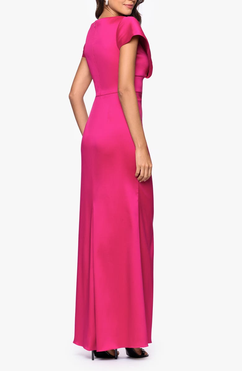 Betsy & Adam Arcadia Satin Gown, Alternate, color,