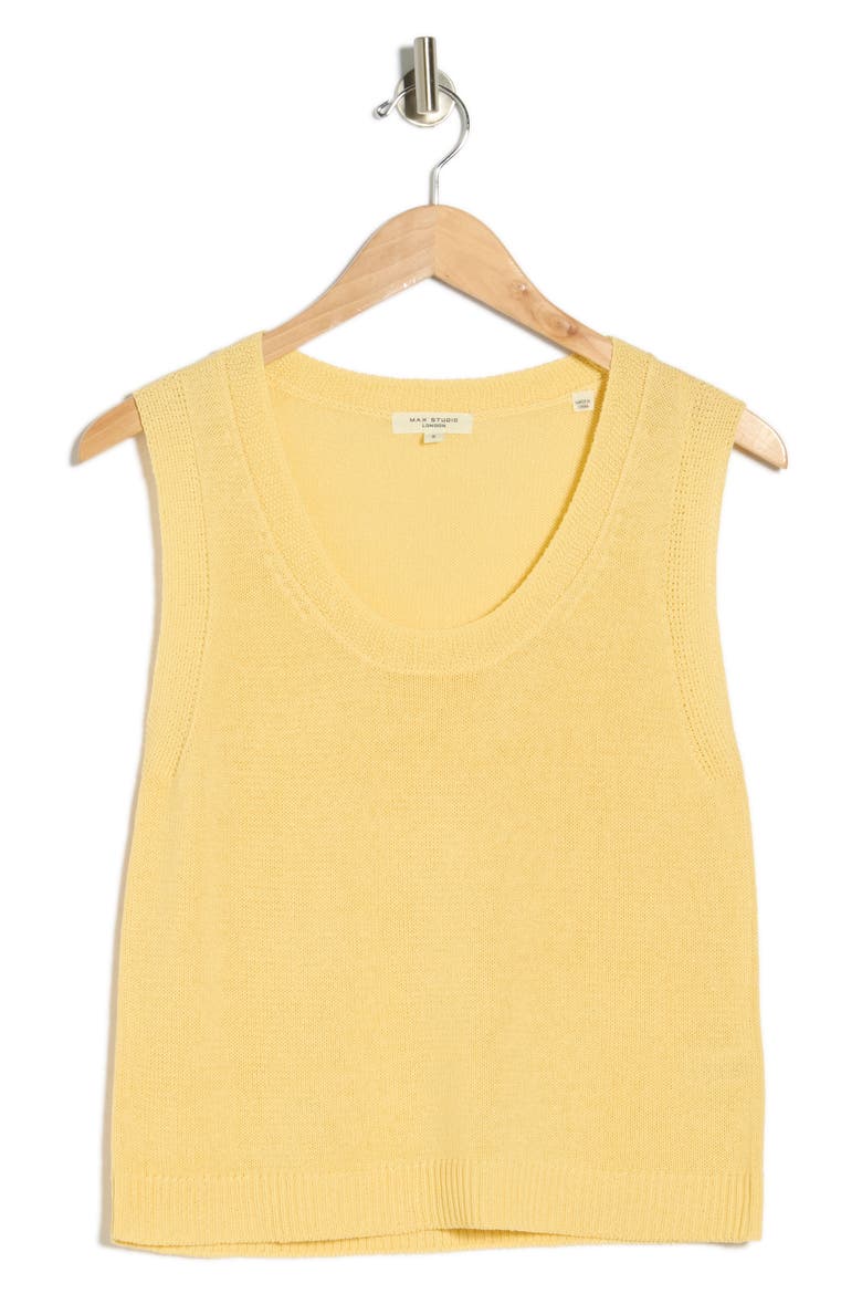 Knit Shell Top, Alternate, color, STRAW