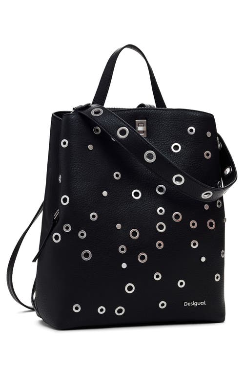 Desigual Medium Stud Faux Leather Backpack
