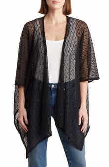 Vince Camuto Cotton Popcorn Ruana