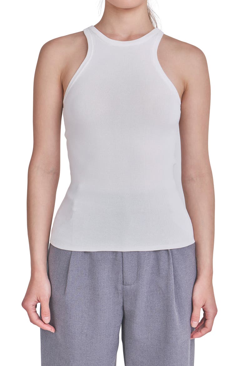 Basic Tank Top, Alternate, color, WHITE