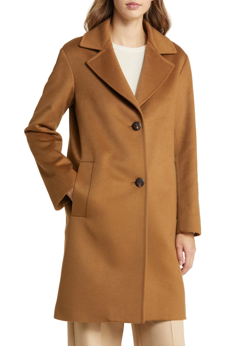 Stanton Cashmere Coat, Main, color, VICUNA