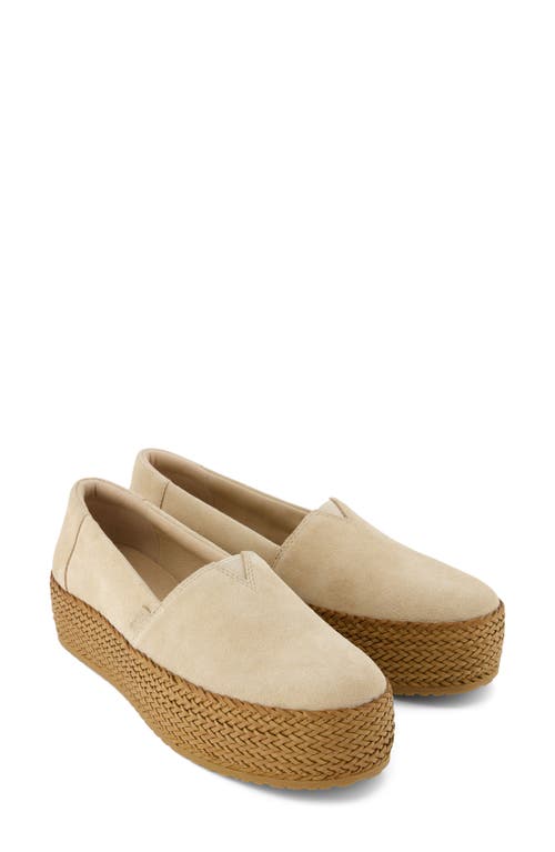 Toms Valencia Platform Slip-on In Brown
