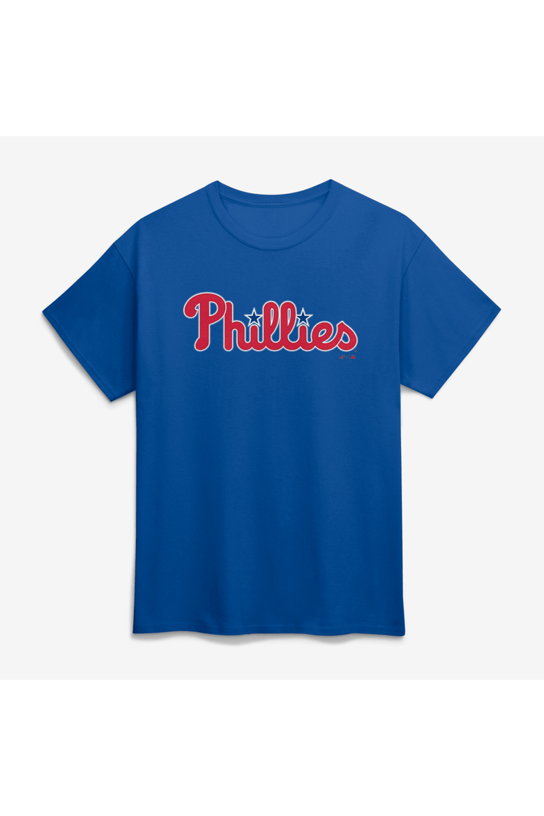Men's Logo Athletic Royal Philadelphia Phillies Wordmark T-Shirt, Main, color, Royal