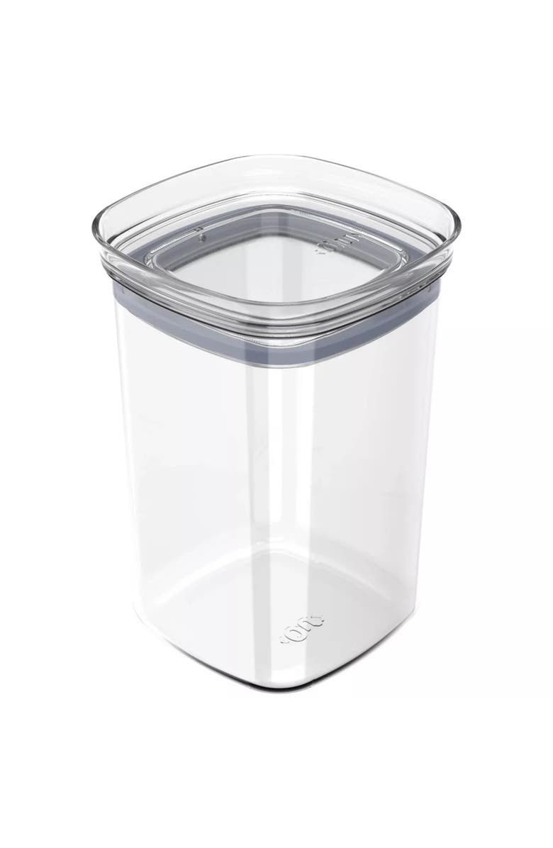 OU Clear Airtight Stackable Food Storage Container with Leak Proof Lid, Main, color, Clear