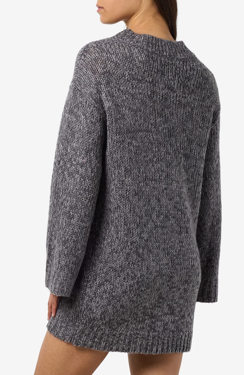 Noisy may Ginna V-Neck Long Sleeve Sweater Dress, Alternate, color,