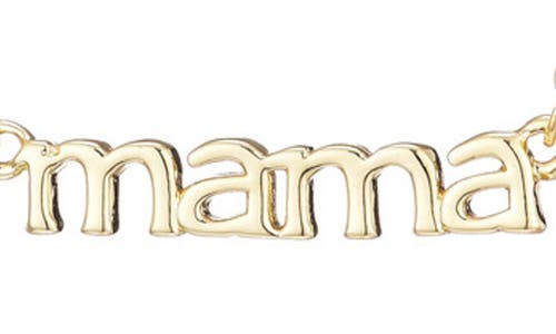 Adornia 14k Gold Plated Mama Necklace In Gold