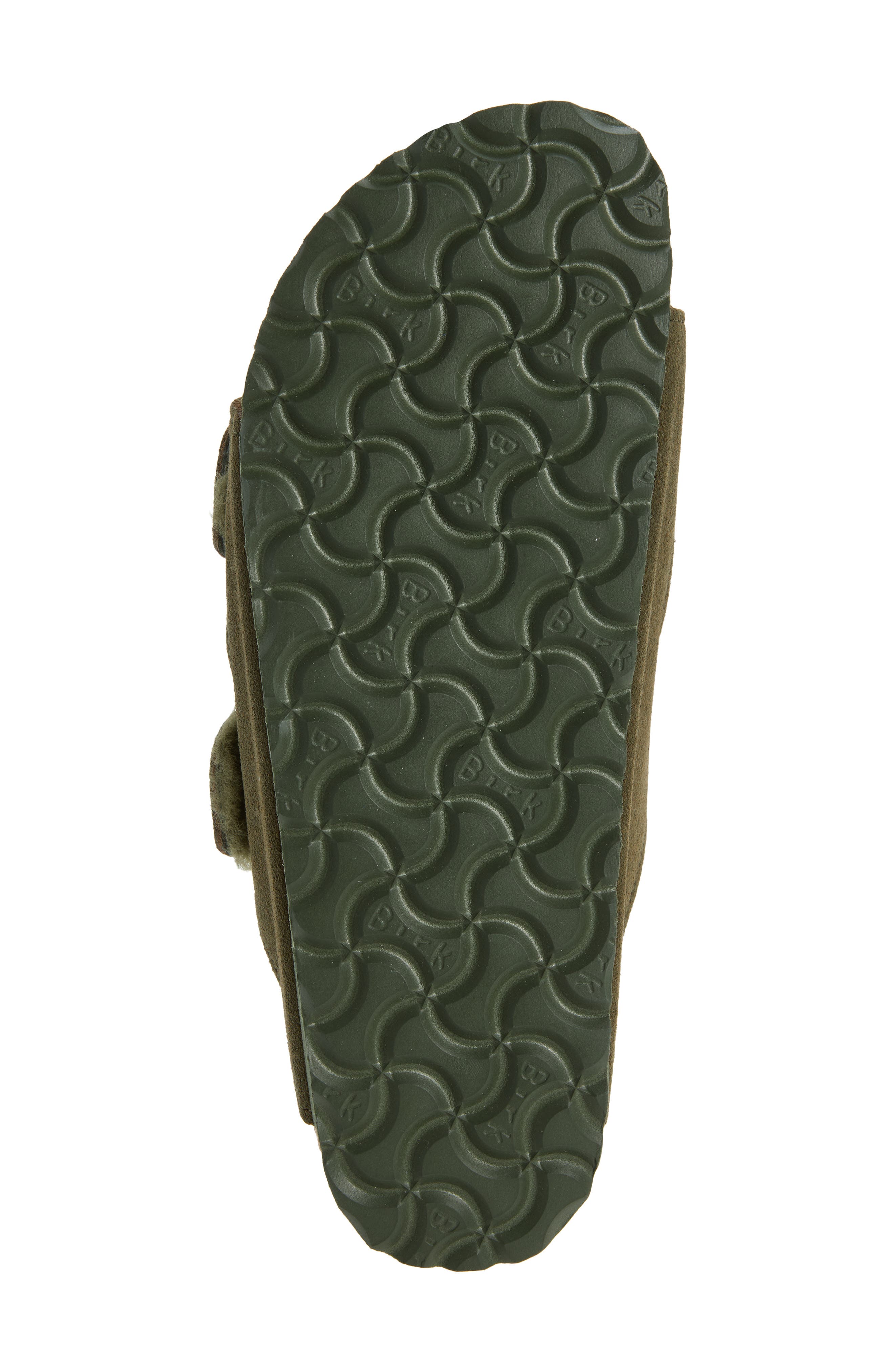 Arizona Genuine Shearling Lined Slide Sandal, Alternate, color, THYME/ THYME