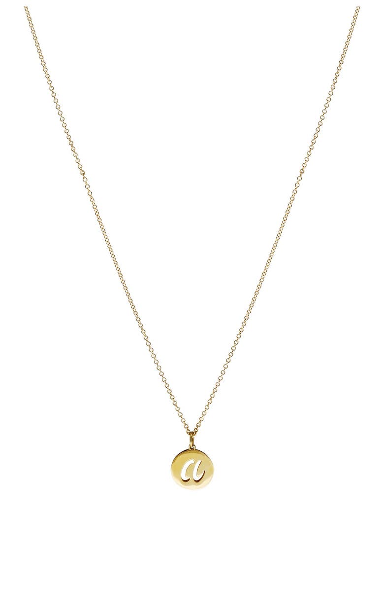 Bony Levy 14K Gold Initial Pendant Necklace - Multiple Letters Available, Main, color, 