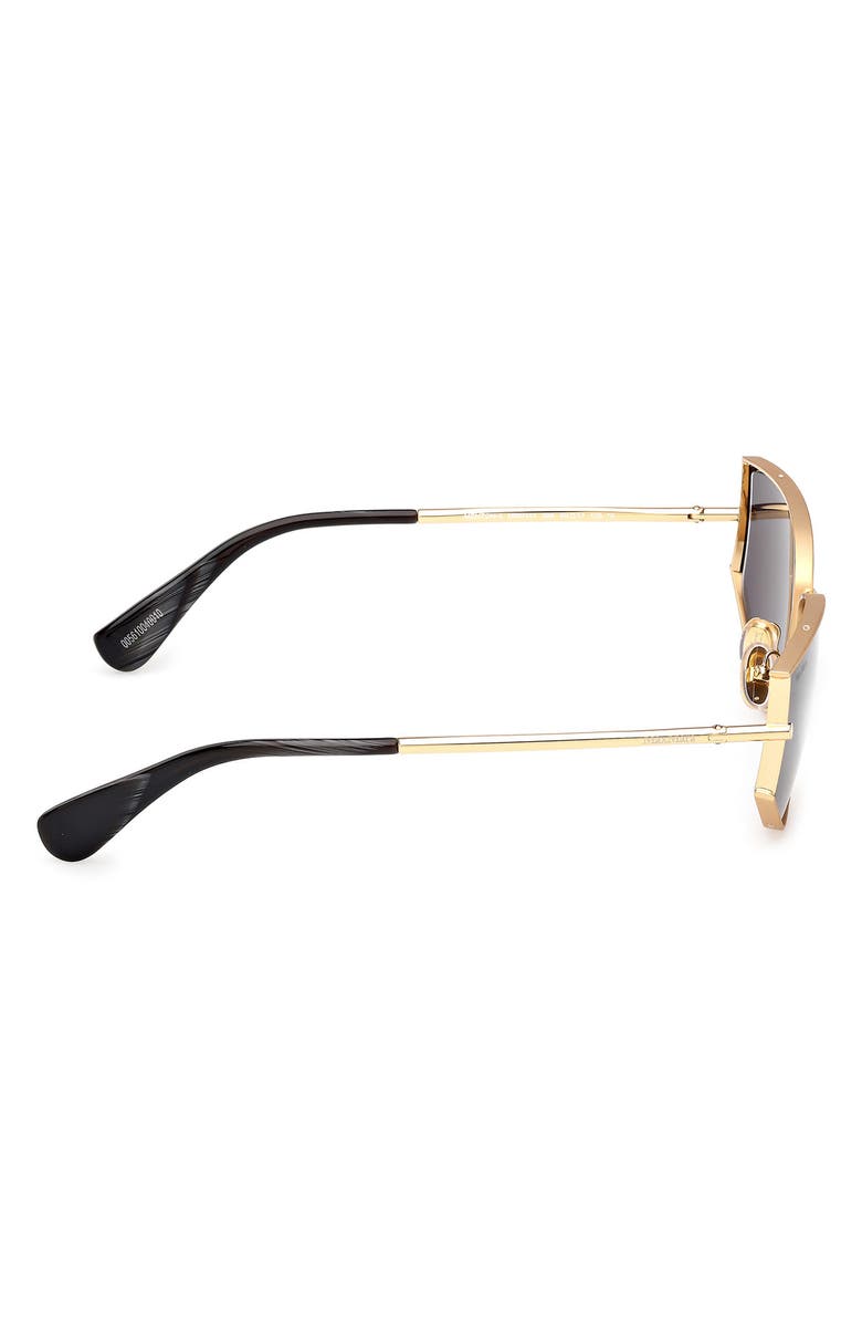 Max Mara Menton 58mm Cat Eye Sunglasses, Alternate, color, Deep Gold/ Black Horn/ Smoke