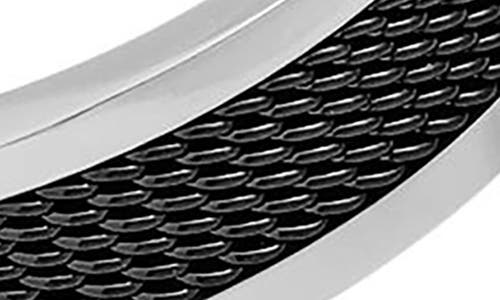 Geoffrey Beene Stainless Steel Mesh Band Ring